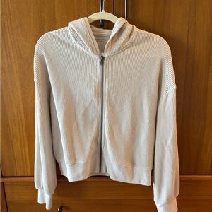 Abercrombie Cream Zip-Up Hoodie